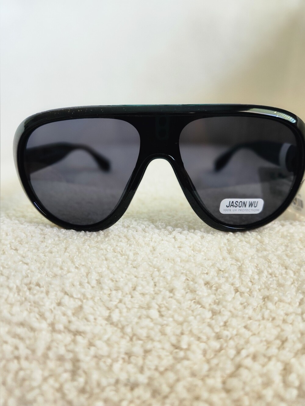 Jason Wu Unisex Black Shield Aviator Sunglasses - UV Protection